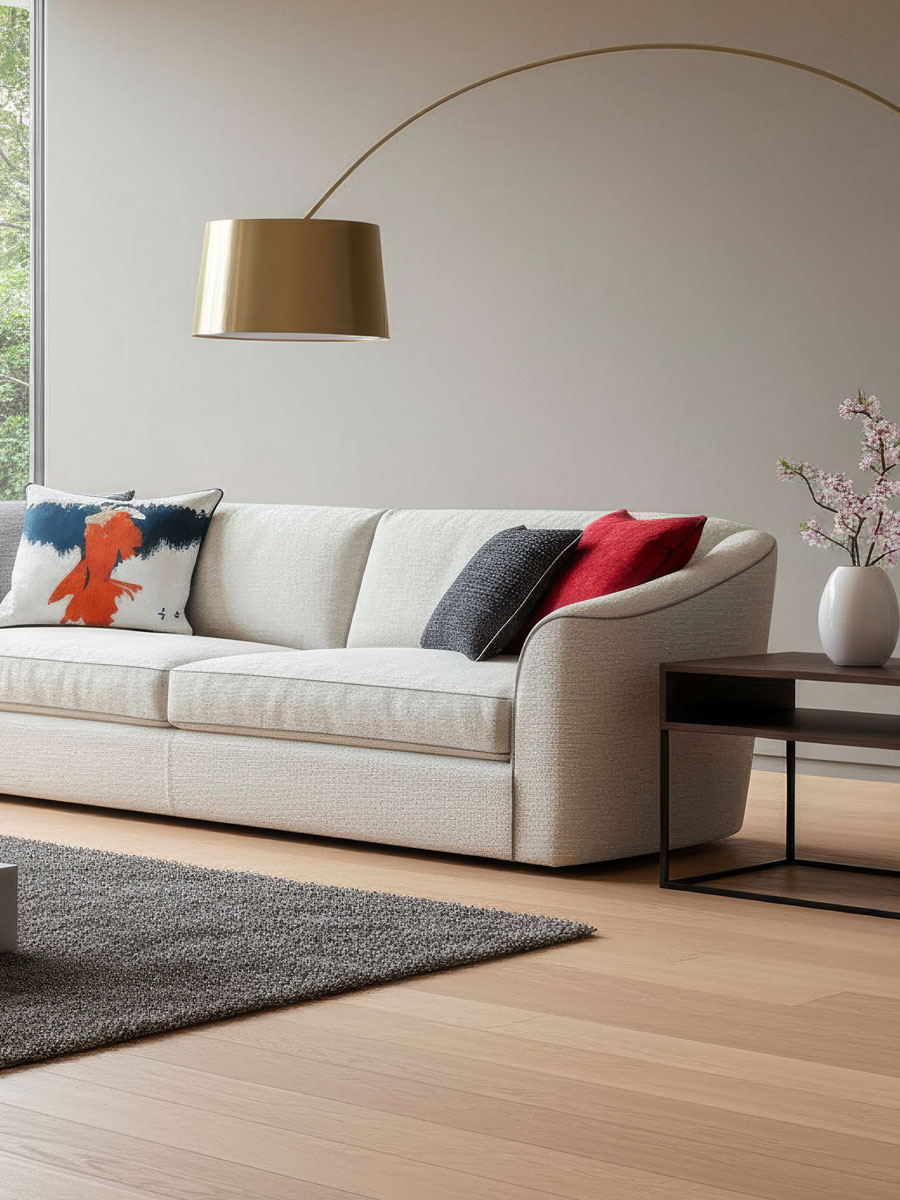 Divano classico vanity particolare fianco