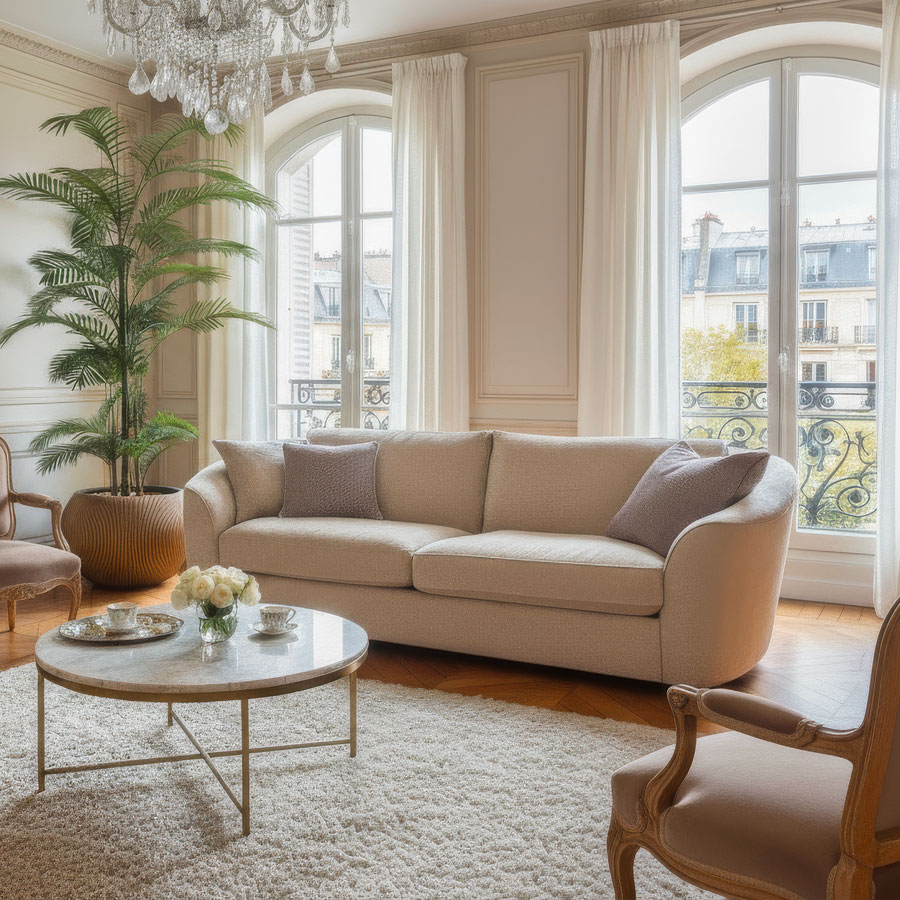 Divano classico vanity beige