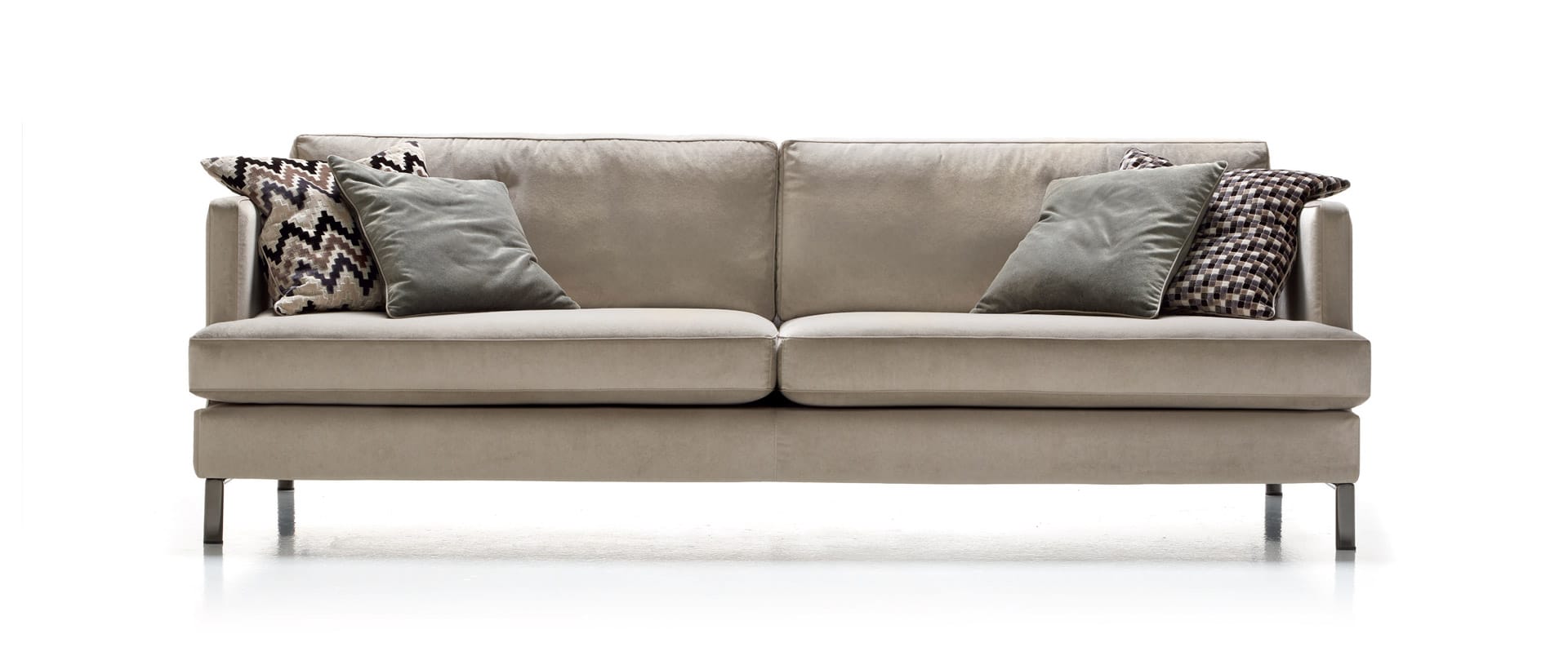 Divano moderno Soul tessuto beige 