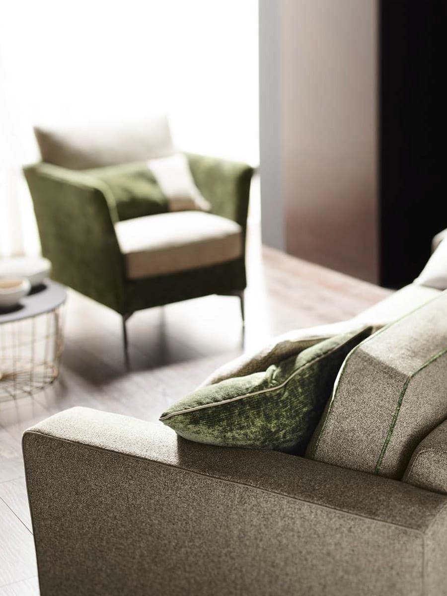 Divano moderno Bond schienale